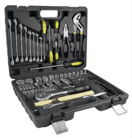 "Garnitura nasadnih ključeva 1/4""+1/2"", kombinovanih ključeva 10-19 mm i klešta u koferu 72/1 JBM"